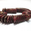 8/7mm Petal Opaque Red Copper Picasso